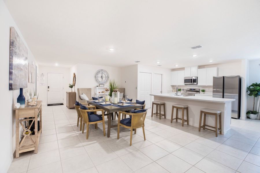 Representative furnished interior of a home built from the Marigold by Maronda Homes in Coastal Communities, Edgewater (Image 7).