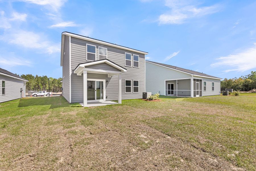 Exterior details and patio area of a home in Tea Farm, Ravenel (Image 22).