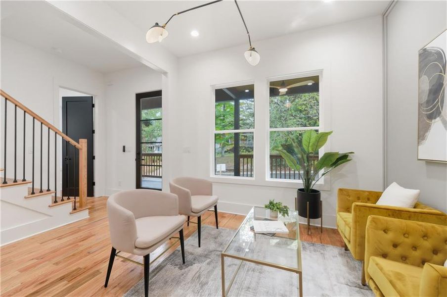 Furnished interior view inside a new home in , Atlanta (Image 35). Furnished interior view inside a new home in , Atlanta (Image 35).