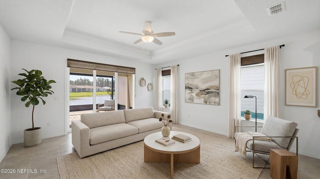 Furnished interior view inside a new home in , Yulee (Image 17).