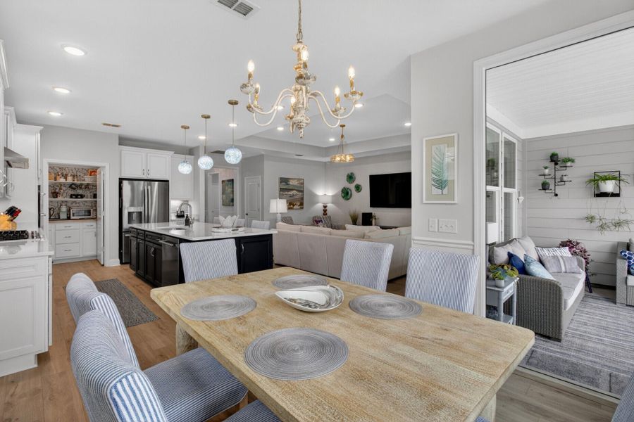 Furnished interior view inside a new home in , Summerville (Image 33).