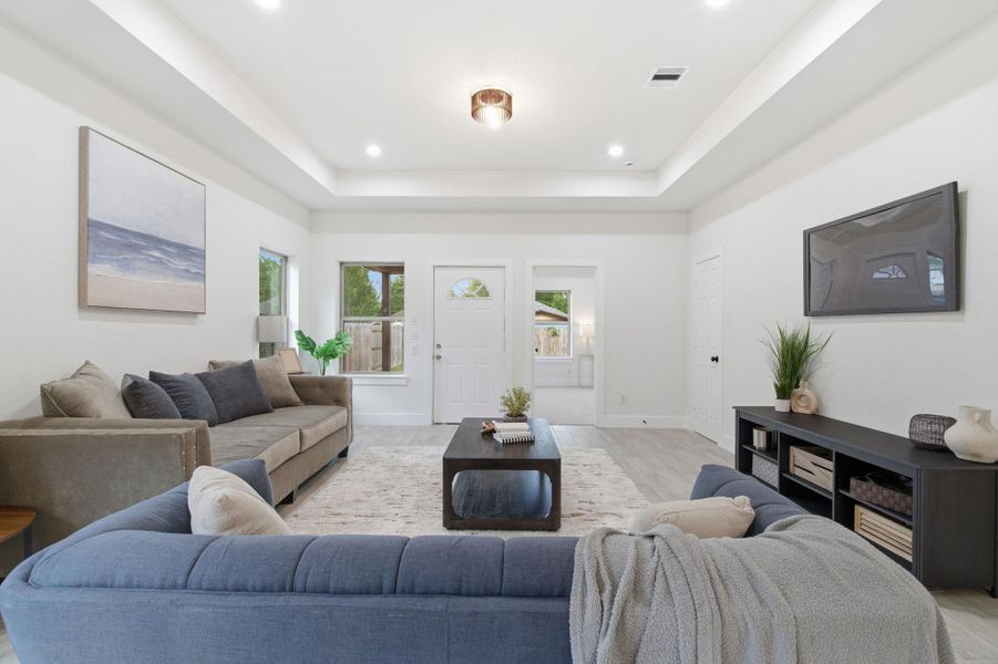Furnished interior view inside a new home in , Cleveland (Image 16).