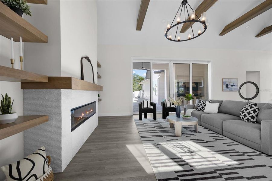 Furnished interior view inside a new home in , Newberry (Image 27).