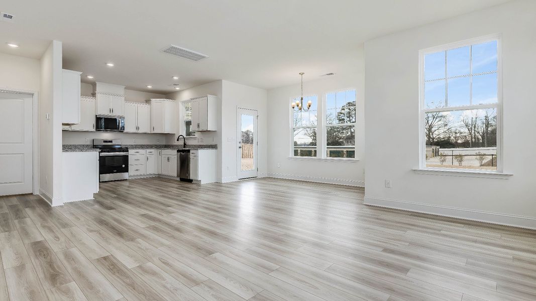 Furnished interior view inside a new home in Sidney Creek Single Family, Zebulon (Image 5).