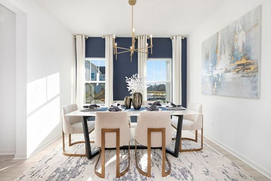 Representative furnished interior of a home built from the Miles II by True Homes in Colvin Park, Rock Hill (Image 10).