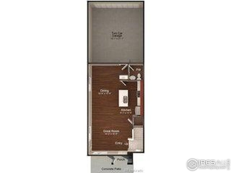 2D floor plan layout of this home in Pintail Commons at Johnstown Village, Johnstown, CO (Image 2). 2D floor plan layout of this home in Pintail Commons at Johnstown Village, Johnstown, CO (Image 2).