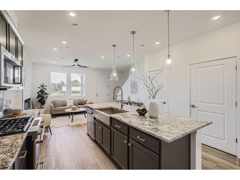 Furnished interior view inside a new home in , Longmont (Image 18).
