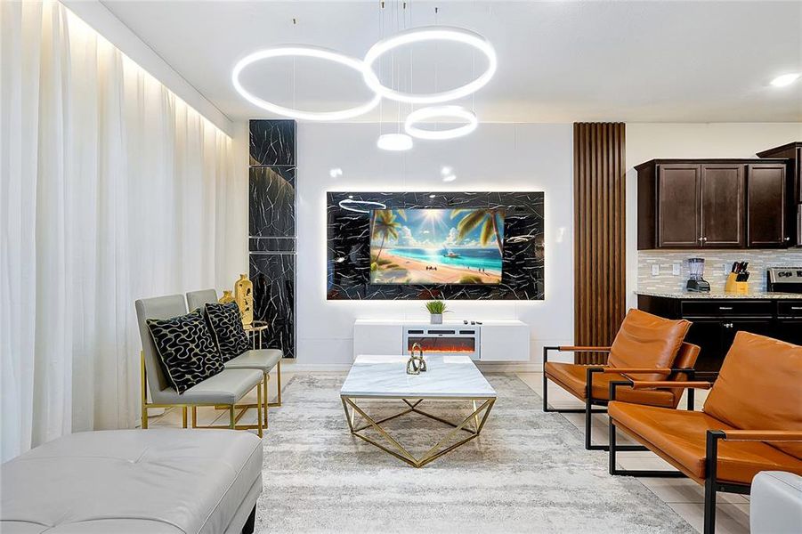 Furnished interior view inside a new home in Windsor Island Resort, Davenport (Image 17).