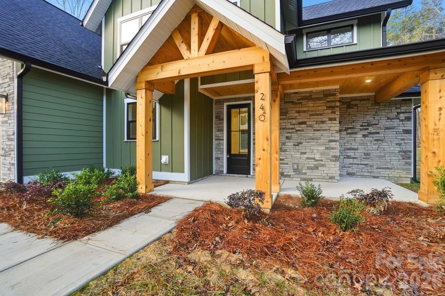 Exterior details and patio area of a home in , Crouse (Image 29).
