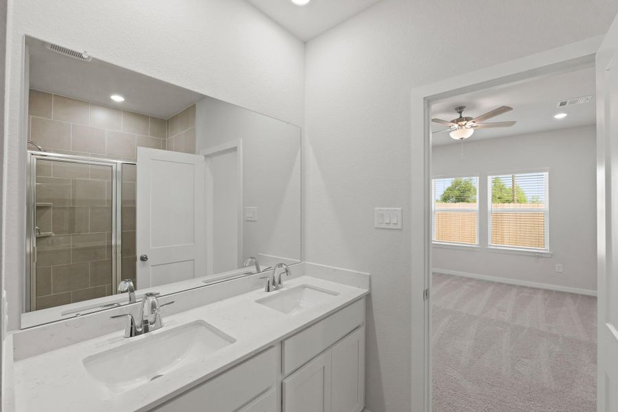 Furnished interior view inside a new home in River Ranch Trails, Dayton (Image 7). Furnished interior view inside a new home in River Ranch Trails, Dayton (Image 7).