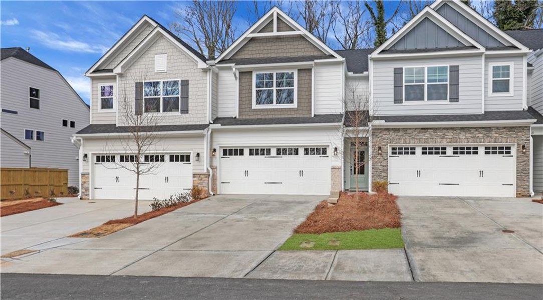 Front exterior of a new home in , Dawsonville, GA, highlighting curb appeal (Image 21).