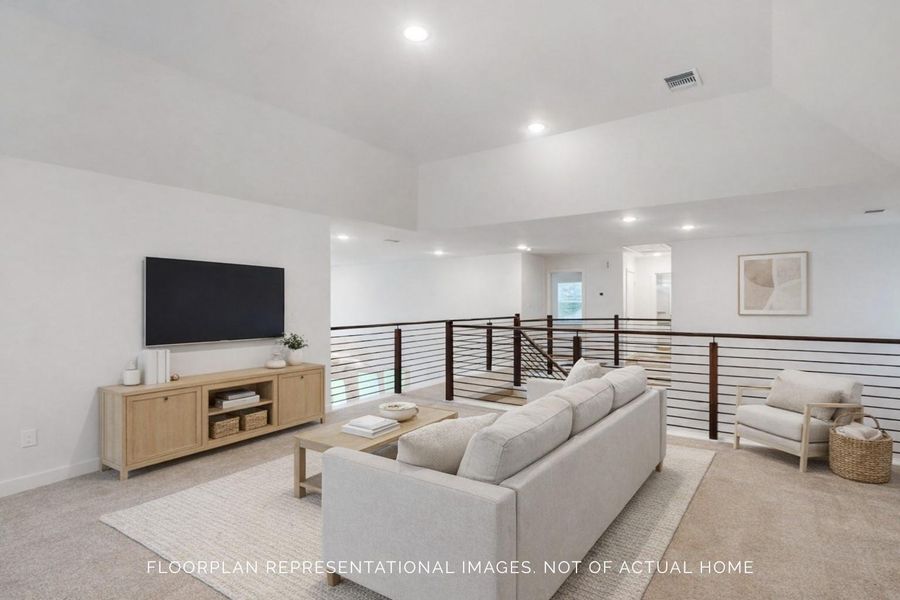 Furnished interior view inside a new home in Marvida, Cypress (Image 13).