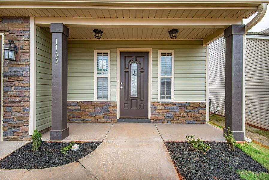Representative exterior details of a home built from the Reynolds by Enchanted Homes in Arcadia Village, Spartanburg (Image 3).