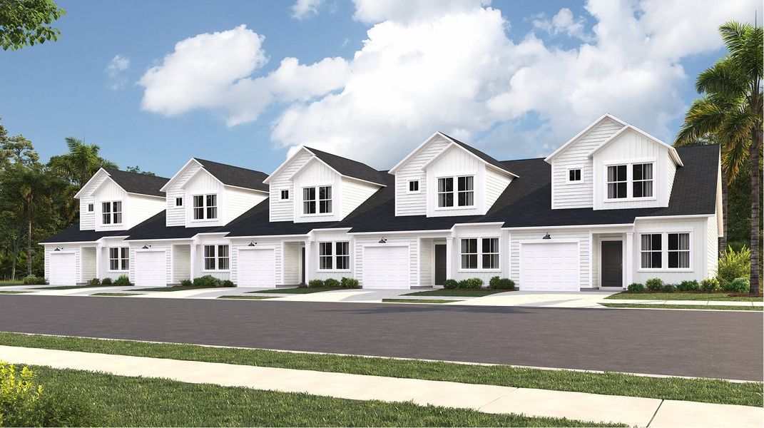 Front exterior of a new home in Champions Park, Little River, SC, highlighting curb appeal (Image 1). Front exterior of a new home in Champions Park, Little River, SC, highlighting curb appeal (Image 1).