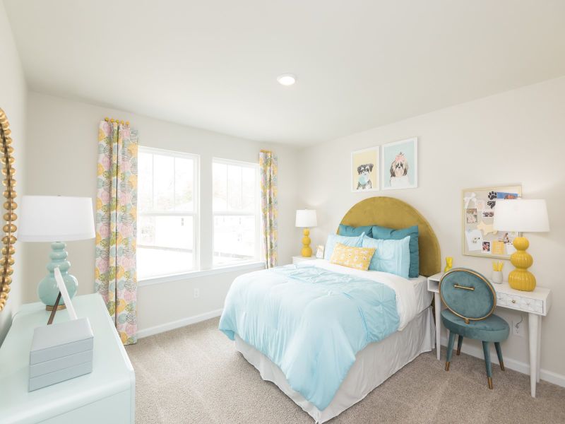 Furnished interior view inside a new home in Parkside at Grayson, Grayson (Image 16).