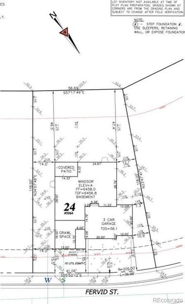 3264 Fervid Street Plot Plan 3264 Fervid Street Plot Plan