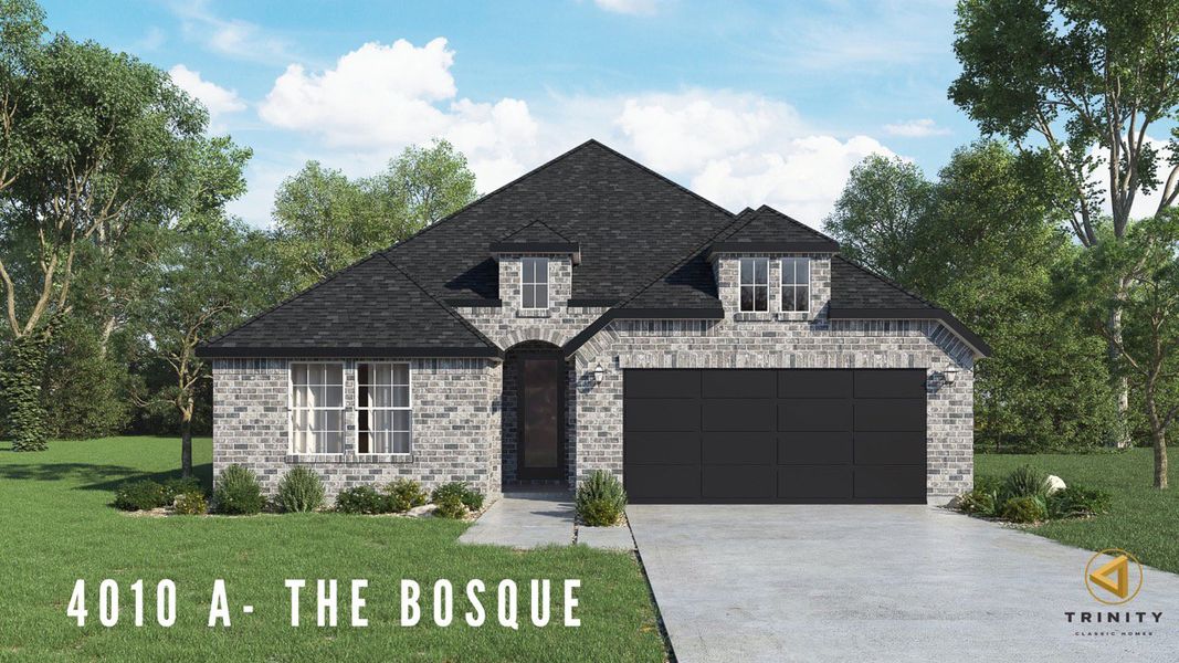 Representative exterior photo of a completed home built from the The Bosque by Trinity Classic Homes in Covenant Springs, Springtown, TX (Image 5).