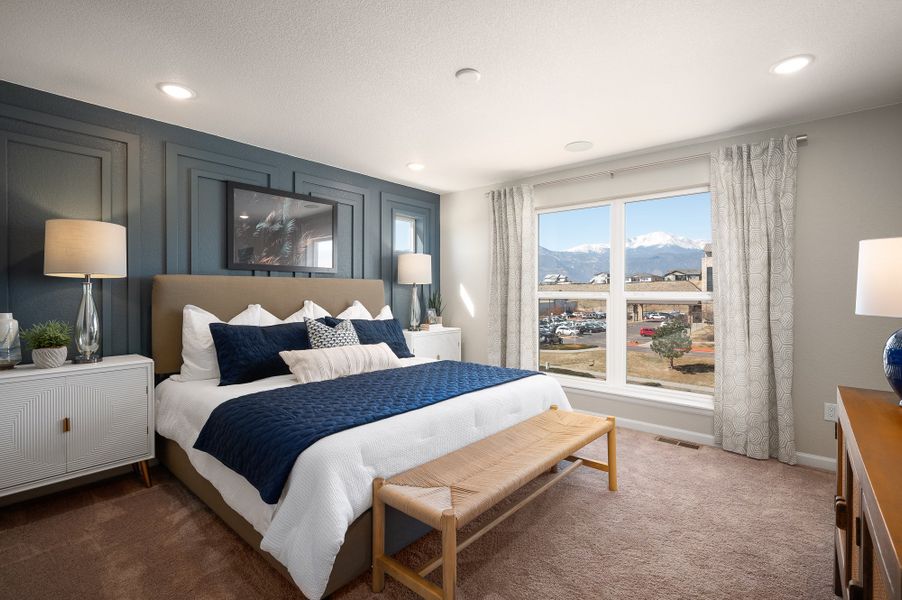 Furnished interior view inside a new home in The Vistas at West Mesa, Colorado Springs (Image 12).