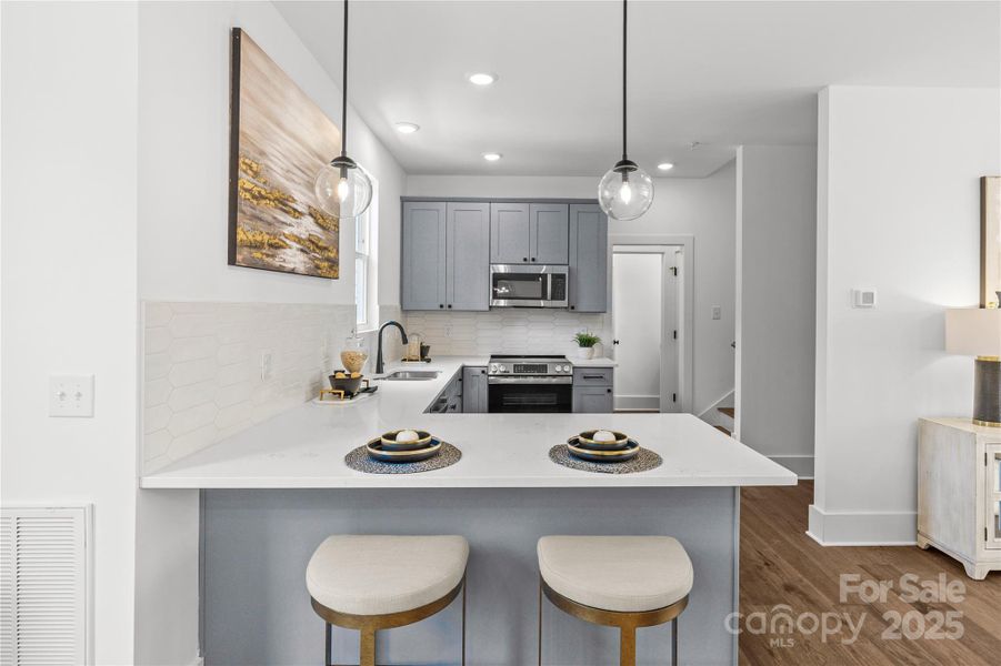 Furnished interior view inside a new home in , Charlotte (Image 33).