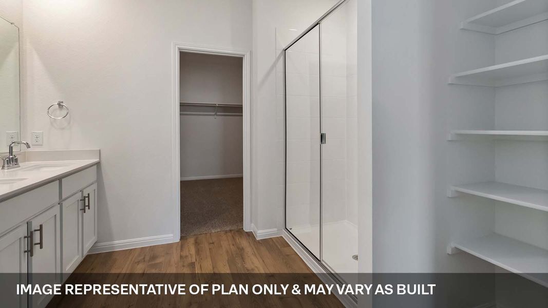 Furnished interior view inside a new home in Bar W Ranch, Leander (Image 3). Furnished interior view inside a new home in Bar W Ranch, Leander (Image 3).