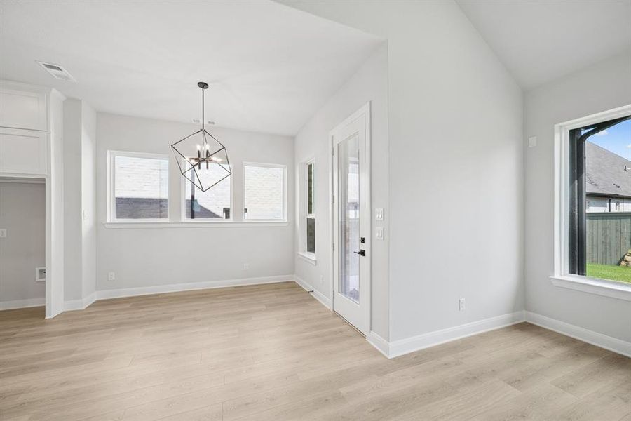 Spacious, unfurnished interior of a new home in Pecan Square - Gardens, Northlake (Image 21). Spacious, unfurnished interior of a new home in Pecan Square - Gardens, Northlake (Image 21).