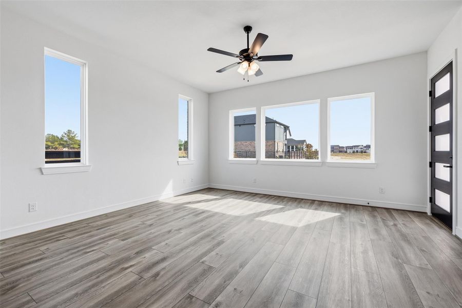 Spacious, unfurnished interior of a new home in Bridgeland Central, Cypress (Image 22).