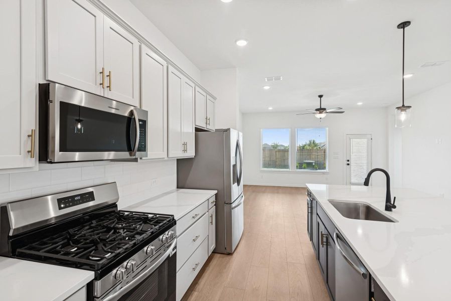 Furnished interior view inside a new home in Brookewater 45' Homesites, Rosenberg (Image 11).