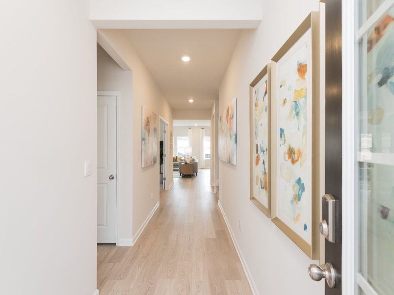 Furnished interior view inside a new home in Parkside at Grayson, Grayson (Image 4).
