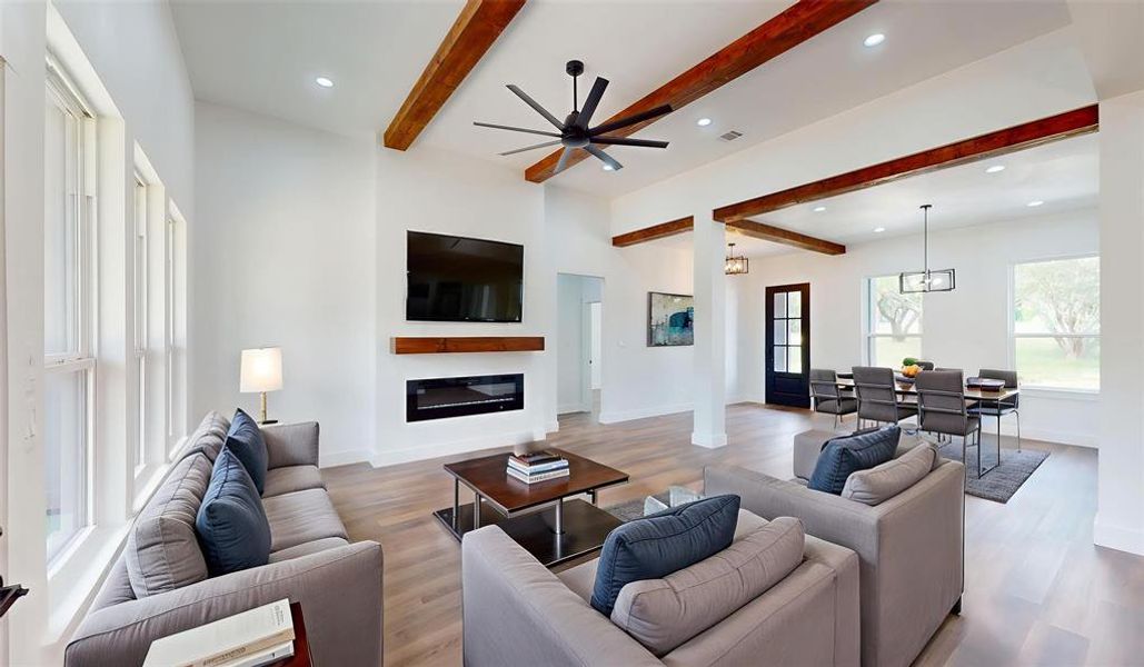 Furnished interior view inside a new home in , Cleburne (Image 10).