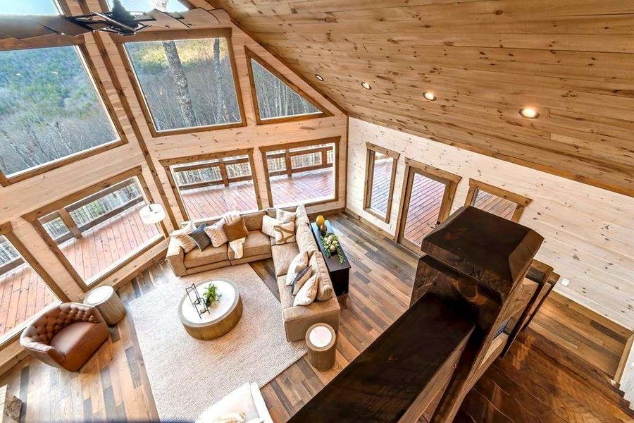 Exterior details and patio area of a home in , Blue Ridge (Image 23). Exterior details and patio area of a home in , Blue Ridge (Image 23).