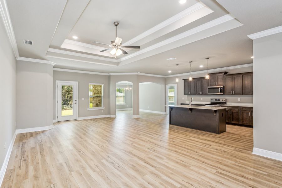 Representative unfurnished interior of a home built from the The Turquoise by Herbst Homes in Walther Reserve, Milton (Image 27).
