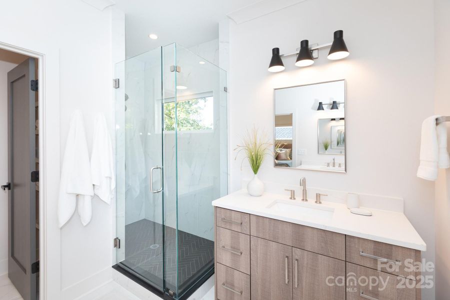 Furnished interior view inside a new home in , Charlotte (Image 30).