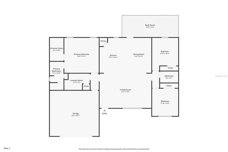 2D floor plan layout of this home in , Trenton, FL (Image 5).