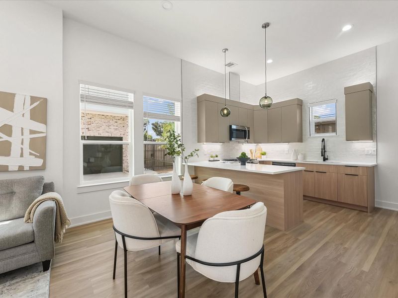 Furnished interior view inside a new home in , Houston (Image 32).