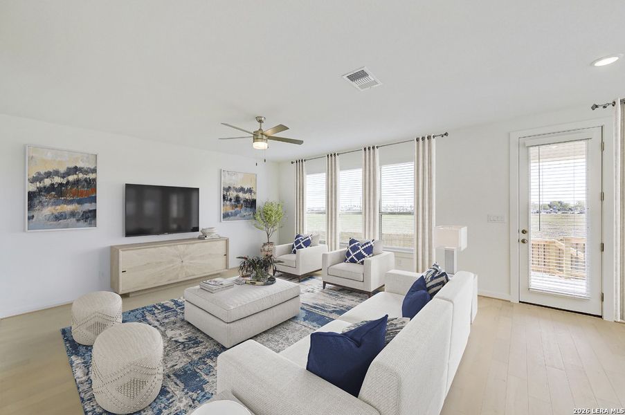Furnished interior view inside a new home in Legacy at Lake Dunlap, New Braunfels (Image 5).