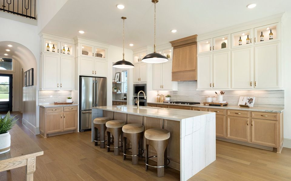Representative furnished interior of a home built from the Broussard by Brookfield Residential in Elyson, Katy (Image 16).