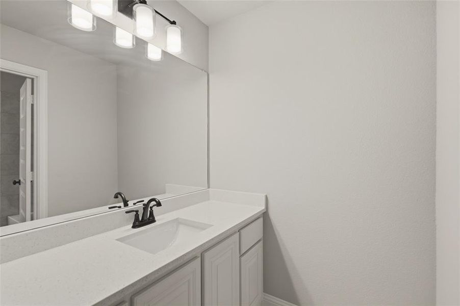 Separate sink upstairs next to bathroom Separate sink upstairs next to bathroom