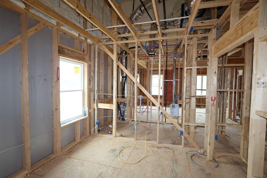 In-progress construction of a new home in Two Step Farm 42', Montgomery, TX (Image 4).