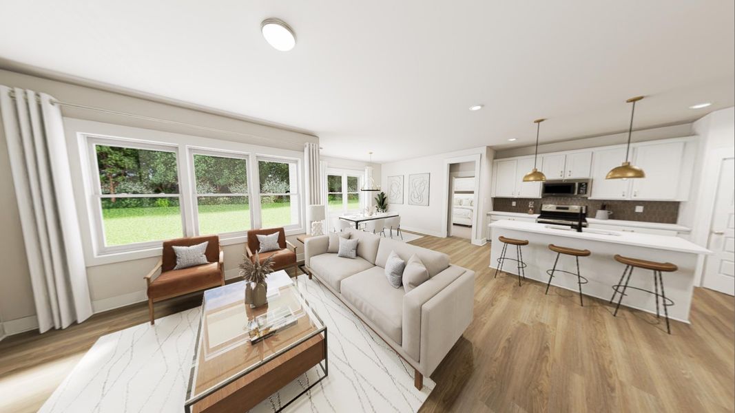 Furnished interior view inside a new home in Havenbrooke, Kernersville (Image 3).