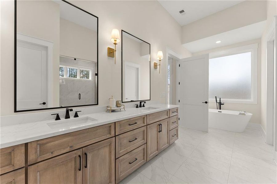 Furnished interior view inside a new home in , Hoschton (Image 15).