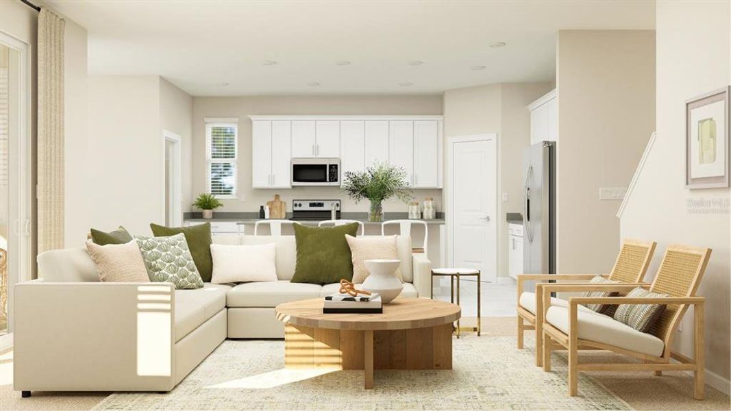 Furnished interior view inside a new home in Bridgewalk, St. Cloud (Image 8).