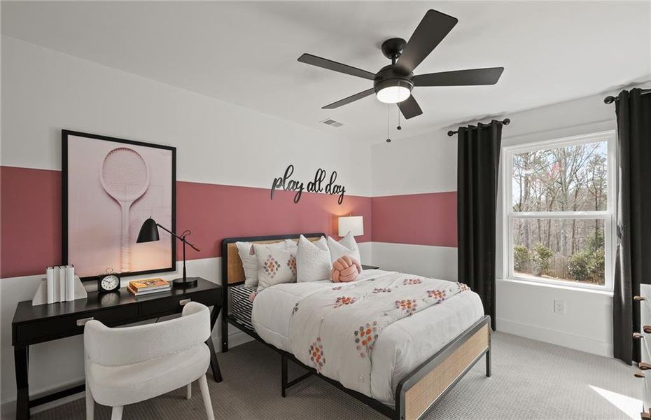 Furnished interior view inside a new home in Reunion, Flowery Branch (Image 13).