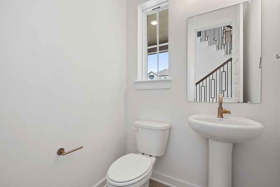 Furnished interior view inside a new home in Terrace Collection at Lariat, Liberty Hill (Image 17).