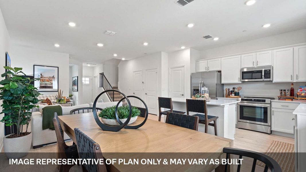 Furnished interior view inside a new home in Avery Centre, Round Rock (Image 29).