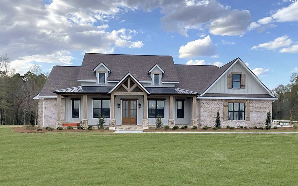 Representative exterior photo of a completed home built from the Jasper by Zeal Home Builders in Oak Water Ranch, Granbury, TX (Image 21). Representative exterior photo of a completed home built from the Jasper by Zeal Home Builders in Oak Water Ranch, Granbury, TX (Image 21).
