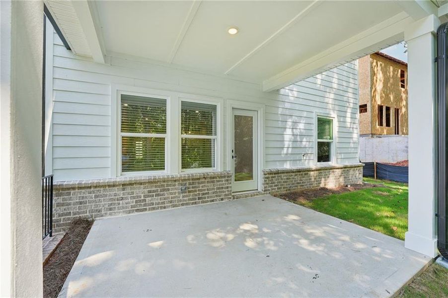 Exterior details and patio area of a home in Hemingway - Reserve Series, Cumming (Image 23). Exterior details and patio area of a home in Hemingway - Reserve Series, Cumming (Image 23).