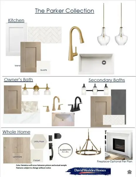 Material Selection Sheet. Presenting design and finish options for the property's various areas Material Selection Sheet. Presenting design and finish options for the property's various areas