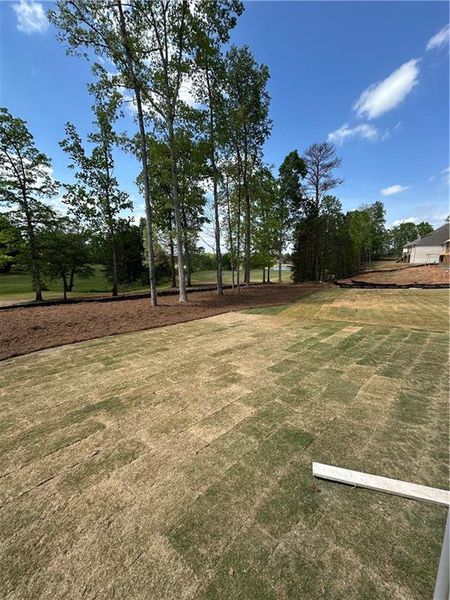 Front exterior of a new home in Mirror Lake at South Harbour, Villa Rica, GA, highlighting curb appeal (Image 1).