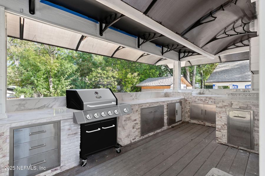 Exterior details and patio area of a home in , Jacksonville (Image 18). Exterior details and patio area of a home in , Jacksonville (Image 18).