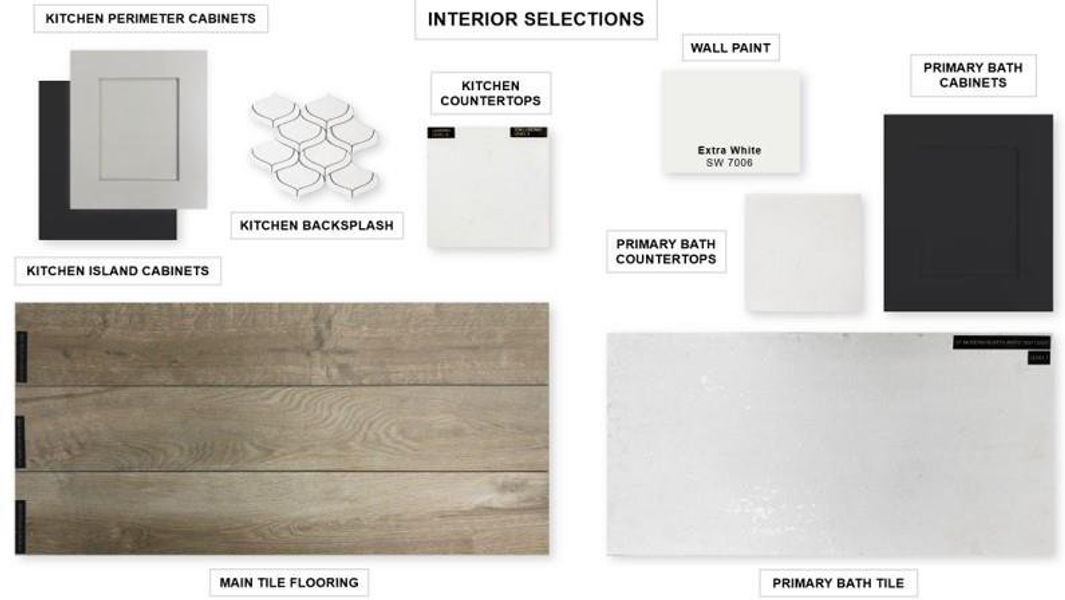 Sample of building materials used in homes in Audubon Park 45', Magnolia (Image 9).